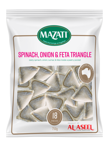 Spinach, Onion & Feta Triangles