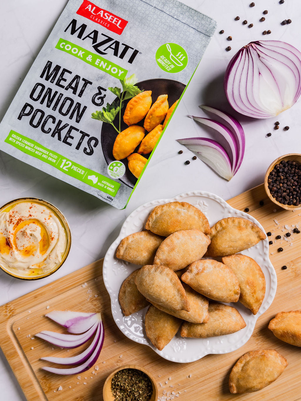 Meat & Onion Pockets