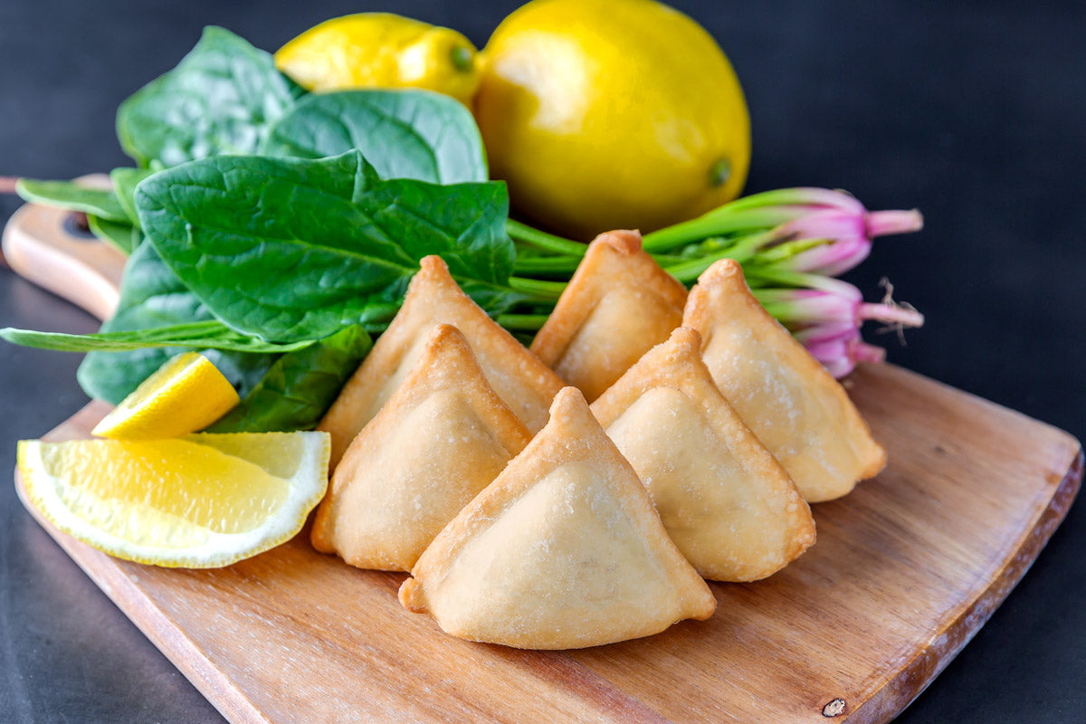 Spinach, Onion & Feta Triangles