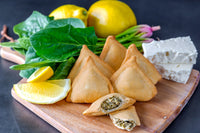 Spinach, Onion & Feta Triangles